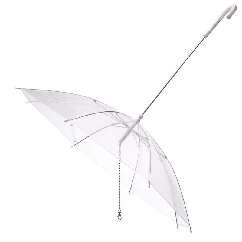 2025 New Pet Umbrella Leash Rainproof Snowproof Dog Umbrella Leash for Small Dogs Adjustable Doggy Umbrella